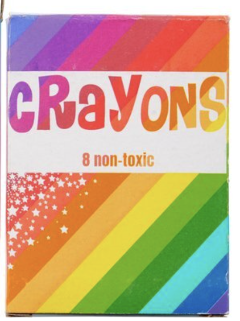 Ayo 6-piece coloured crayon set